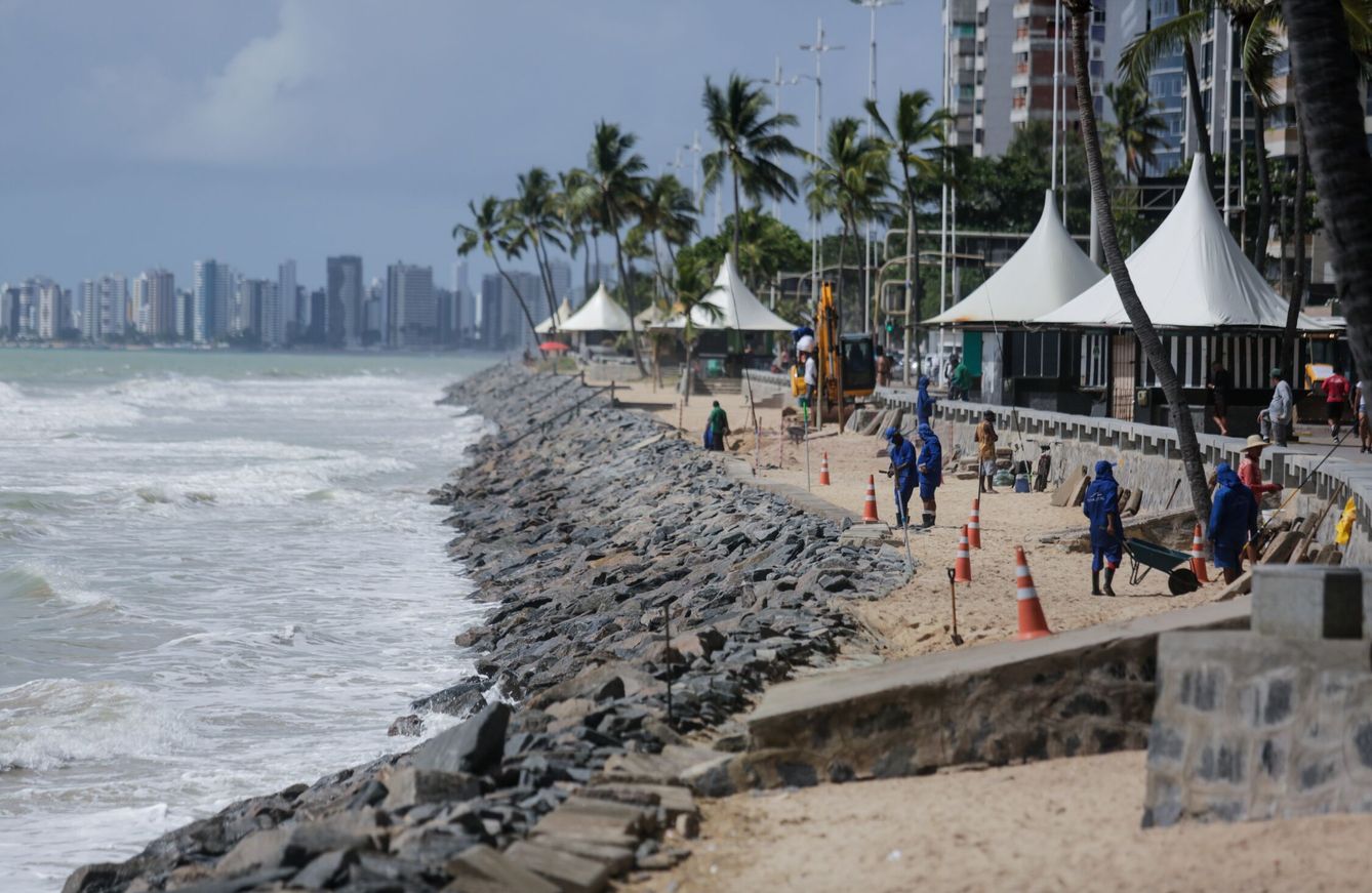 Recife (Brasil) está viendo desaparecer sus playas. (EFE/Diego Nigro) 