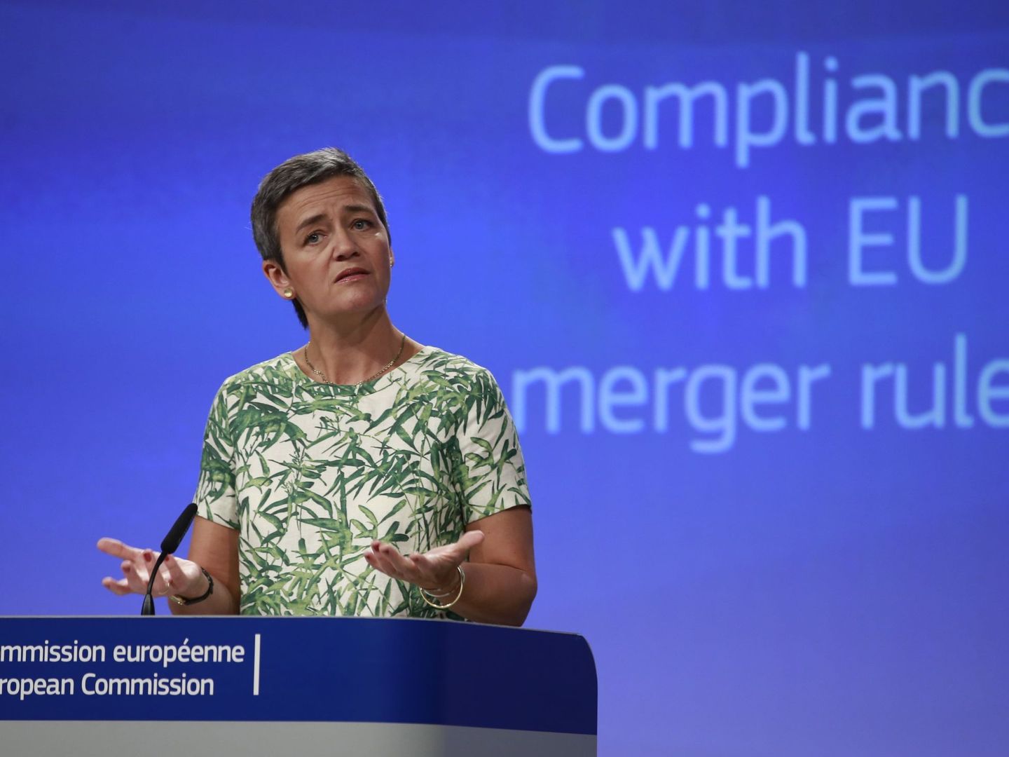 La comisaria europea de Competencia, Margrethe Vestager. (EFE)