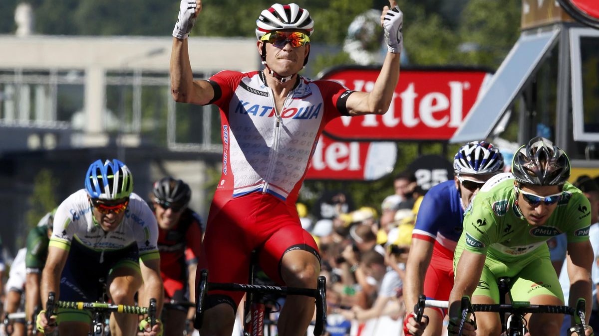 Alexander Kristoff le roba de nuevo la victoria a Peter Sagan y Nibali sigue líder