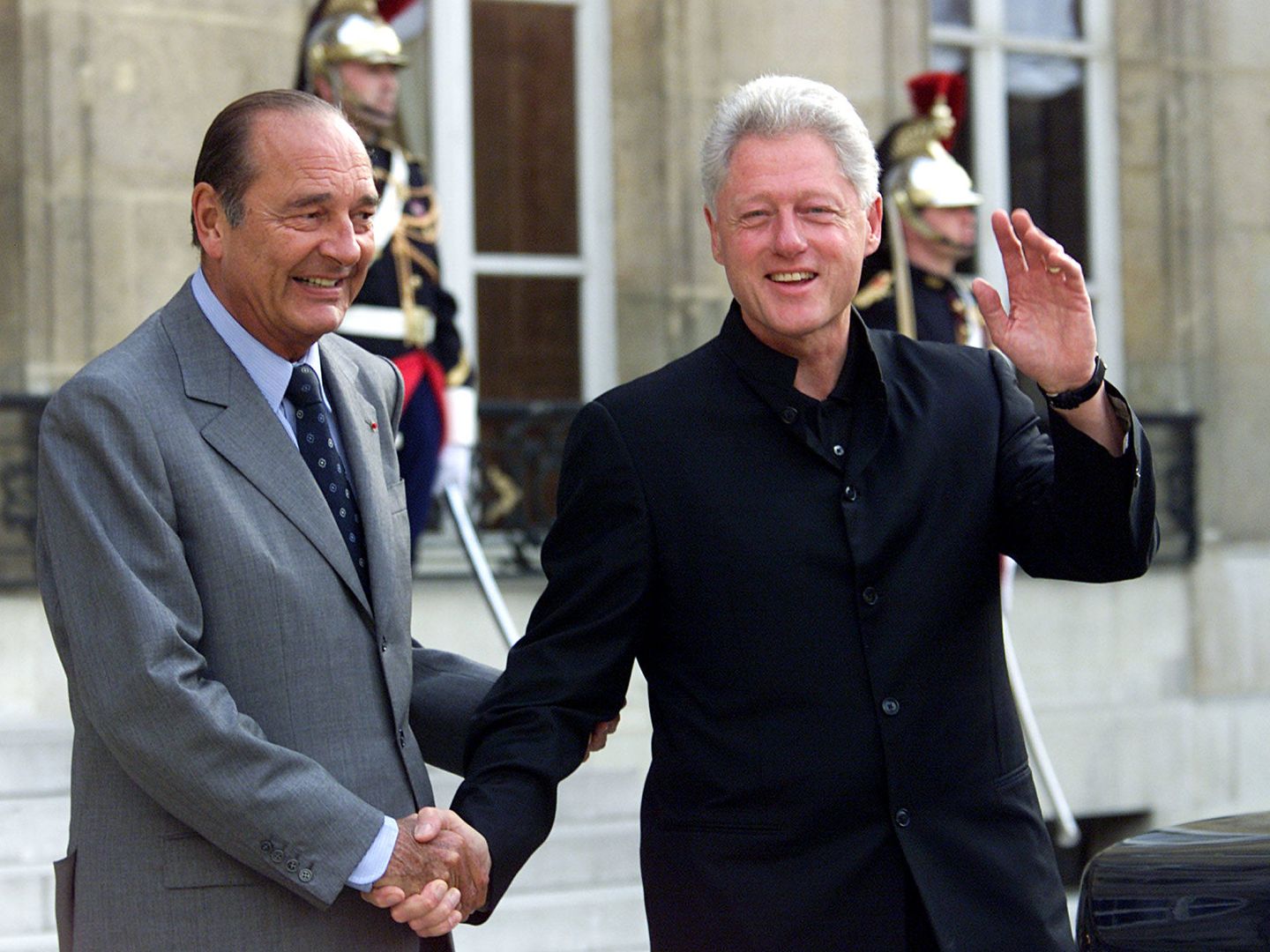 Jacques Chirac y Bill Clinton. (Reuters)