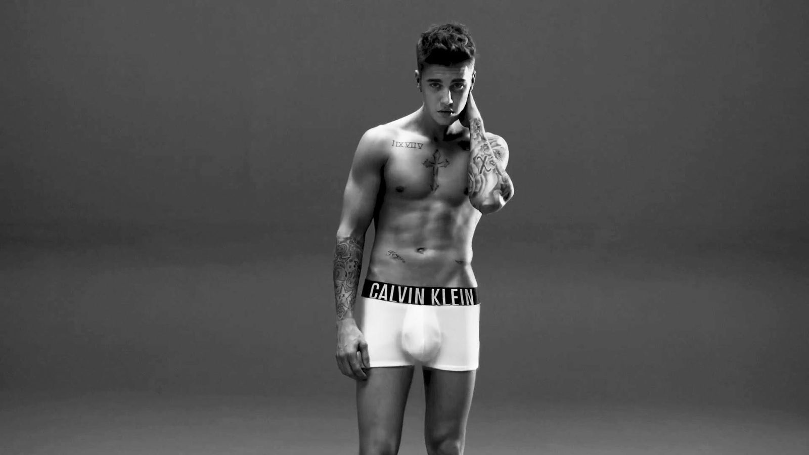 Foto: Justin Bieber para Calvin Klein.