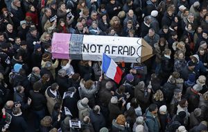 Millón y medio de personas en París, en respuesta a los atentados