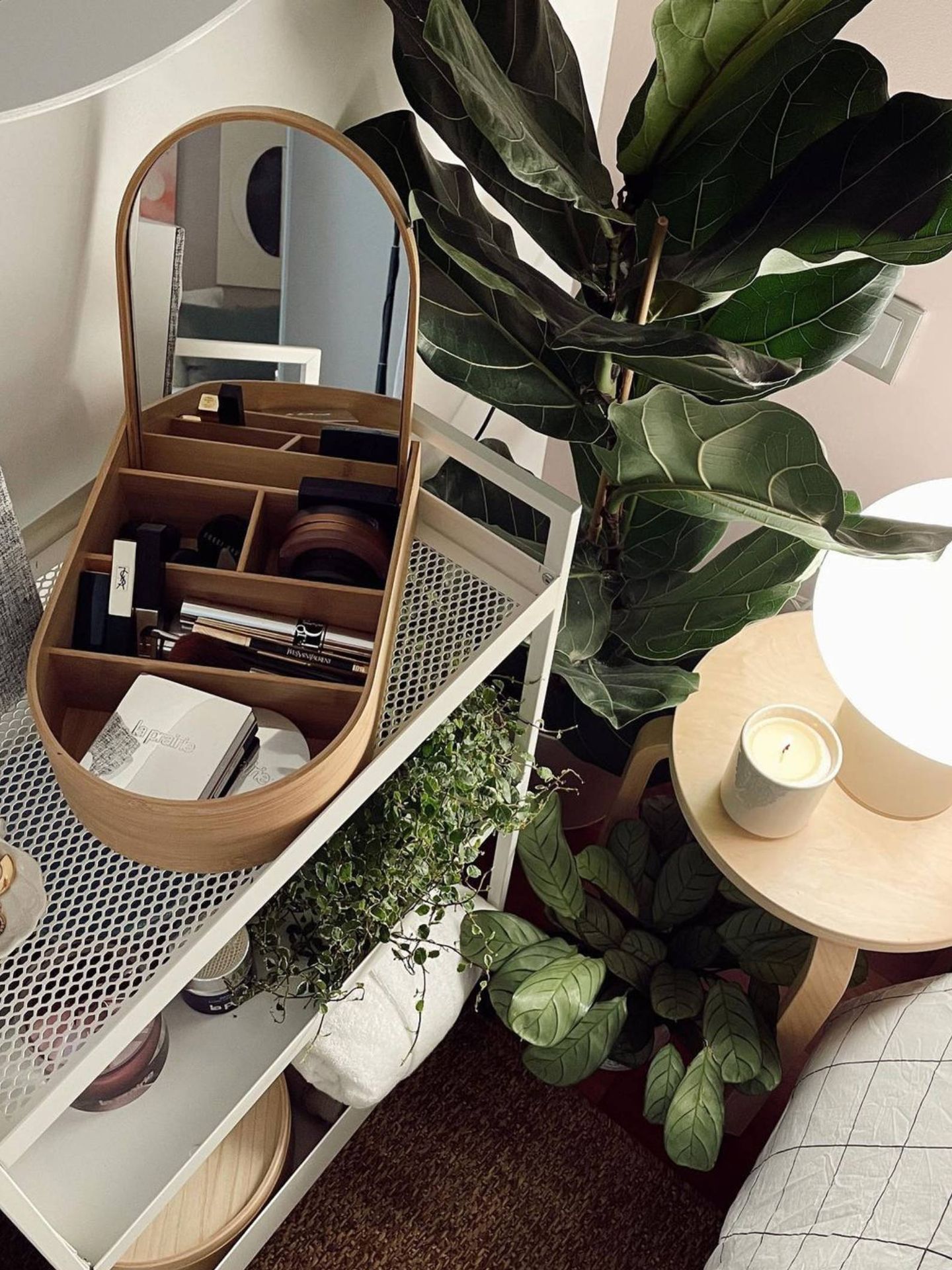 El spa en el dormitorio que nos proponen Ikea y Ana Noguera. (Instagram @vanillaandco_)