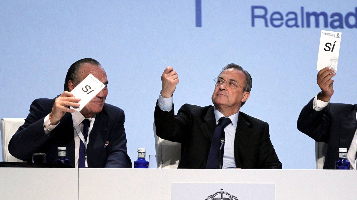 La asamblea general extraordinaria del Real Madrid aprobó la modificación de los estatutos en 2012. (EFE)