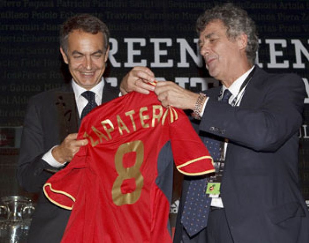Foto: Villar pide a Zapatero que apoye la candidatura de España al Mundial 2018