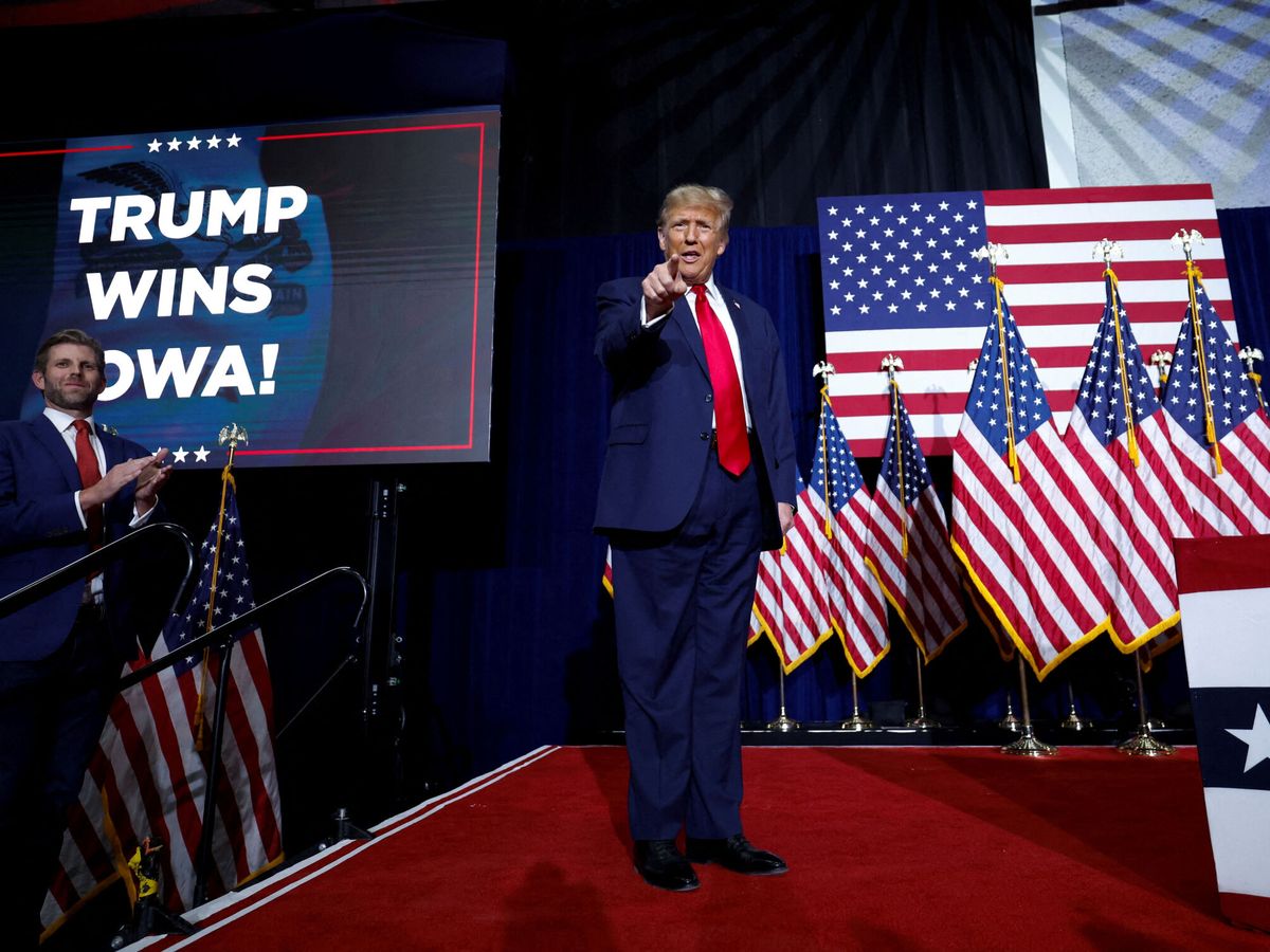 Foto: Donald Trump gana en Iowa. (Reuters/Evelyn Hockstein)