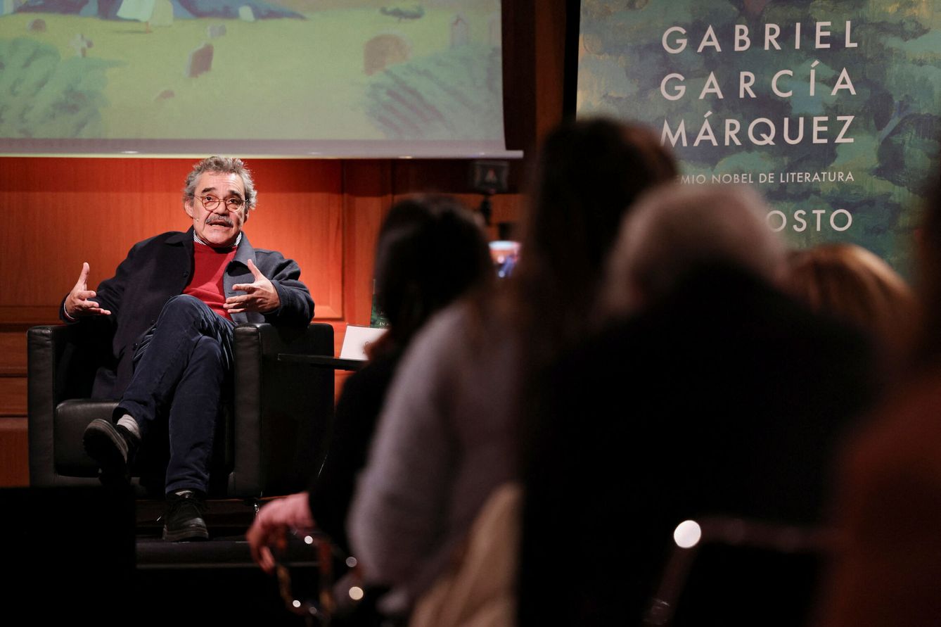 Gonzalo García Barcha, en la presentación del libro en Madrid (REUTERS / Violeta Santos Moura)