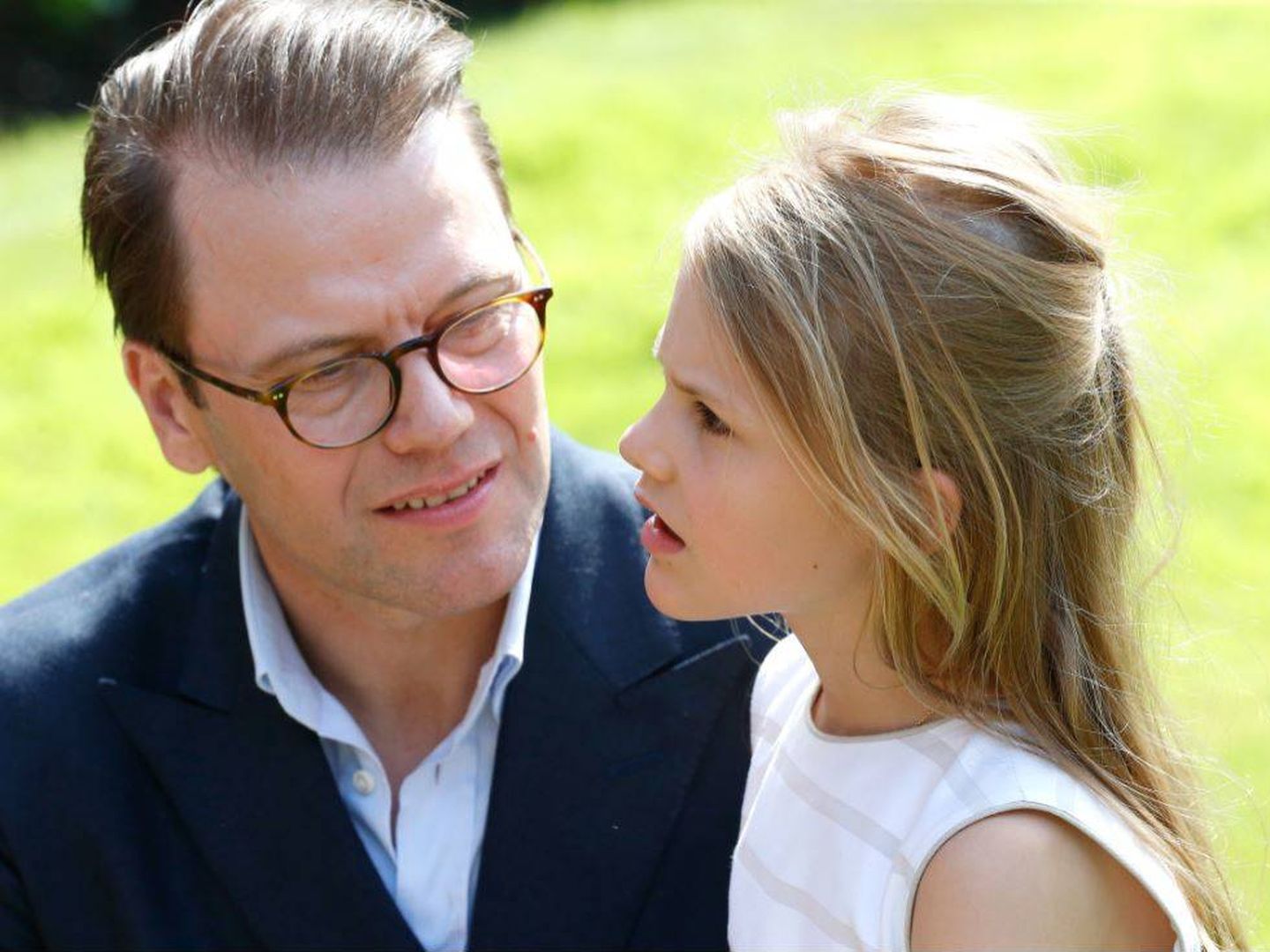 Daniel Westling, con su hija. (Getty)