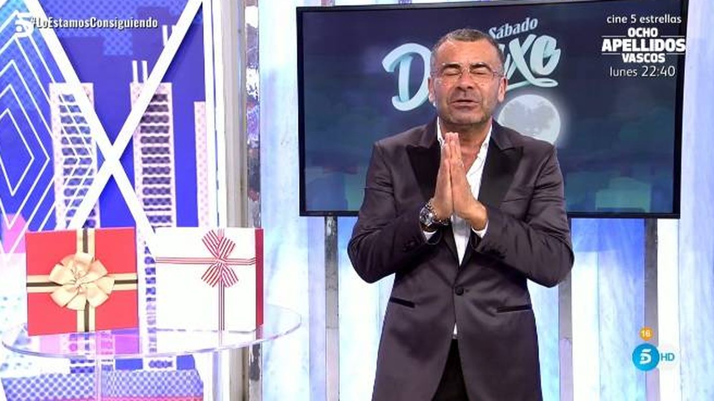 Jorge Javier, en 'Sábado Deluxe'. (Telecinco).