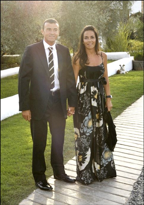 Foto: Luis Enrique y Elena Cullell en una imagen de archivo en la boda de Cañizares con Mayte García (Gtres)