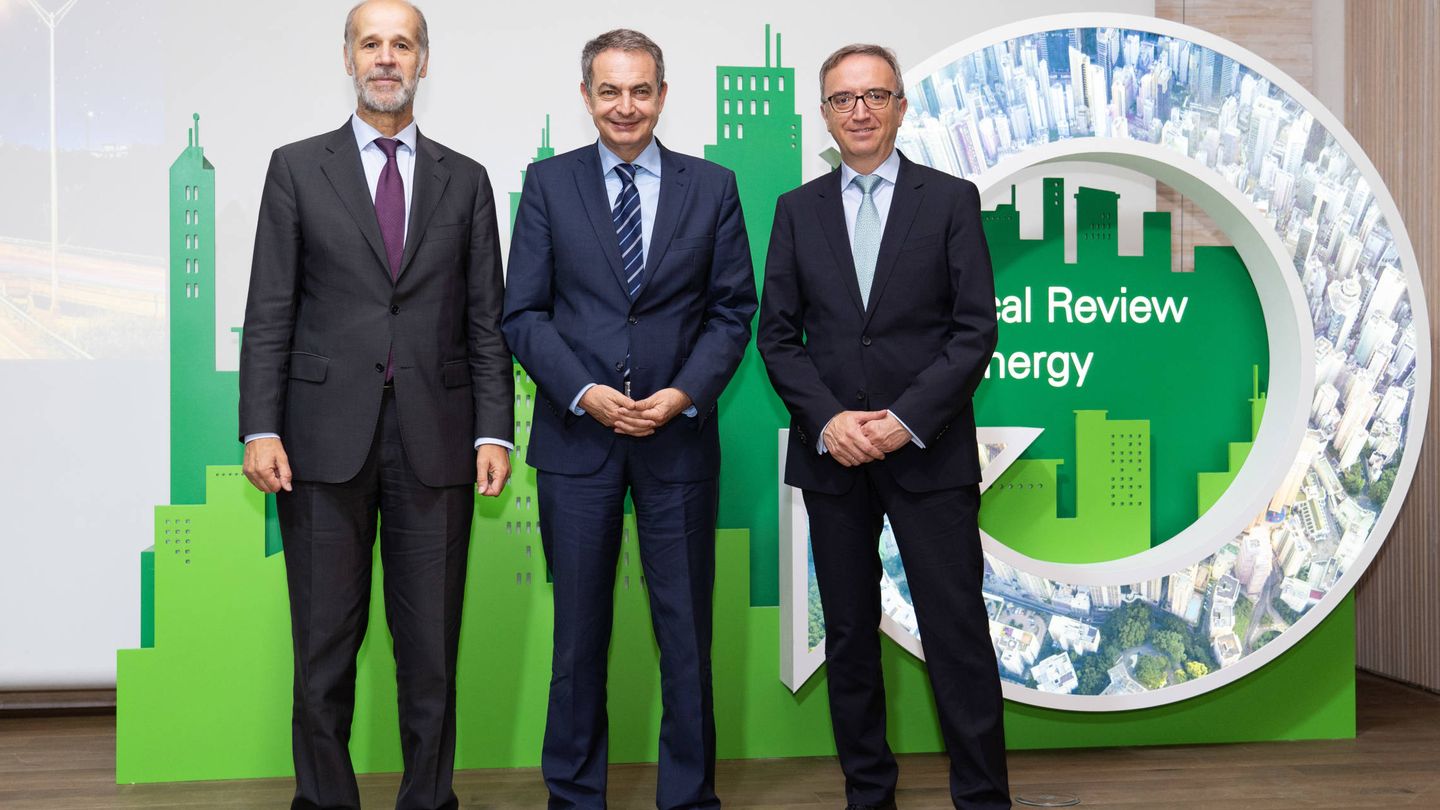 El expresidente del Gobierno José Luis Rodríguez Zapatero, en la presentación del informe 'Statistical Review of World Energy 2019'.