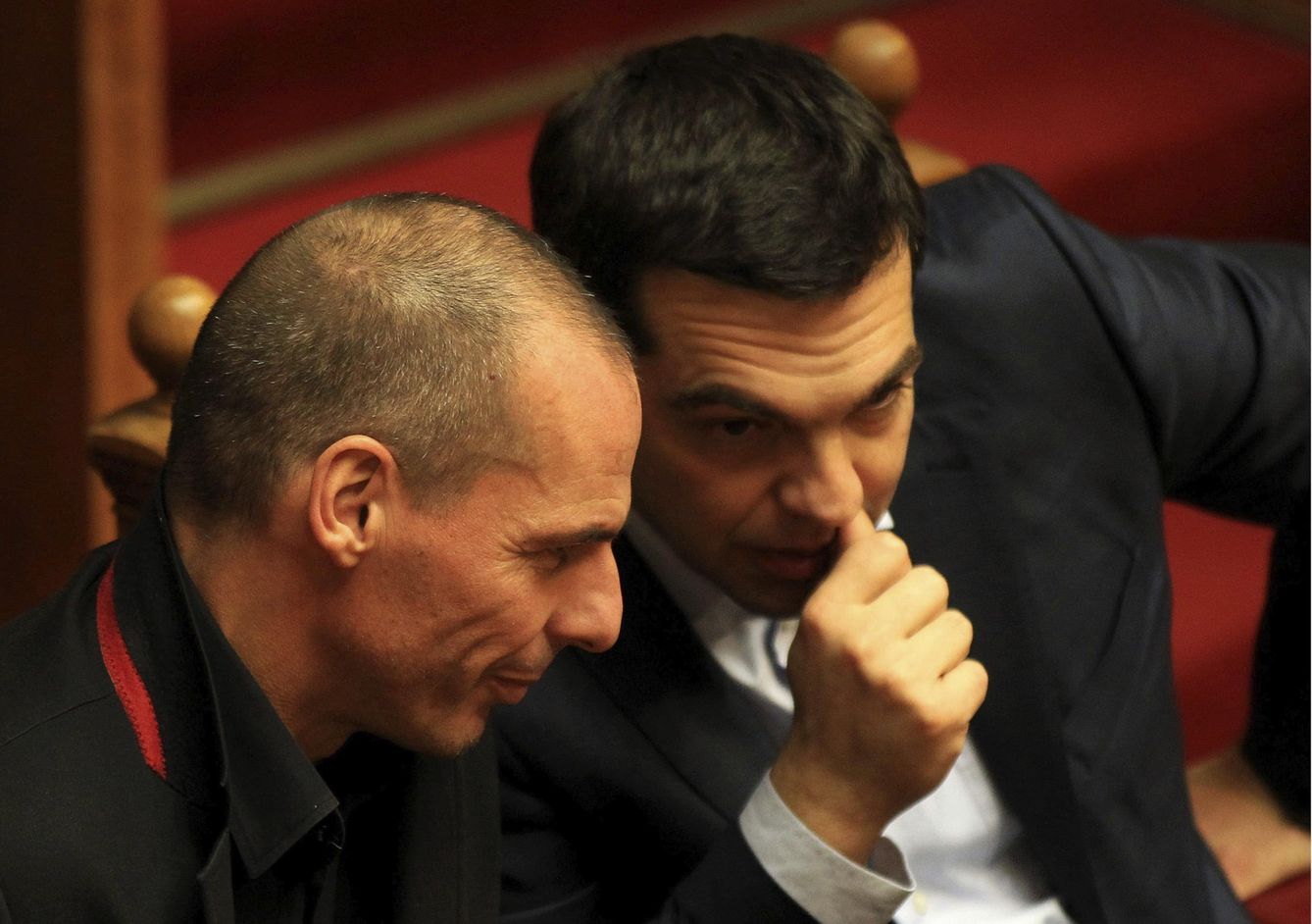 Alexis Tsipras y Yanis Varufakis, en Atenas (Efe)