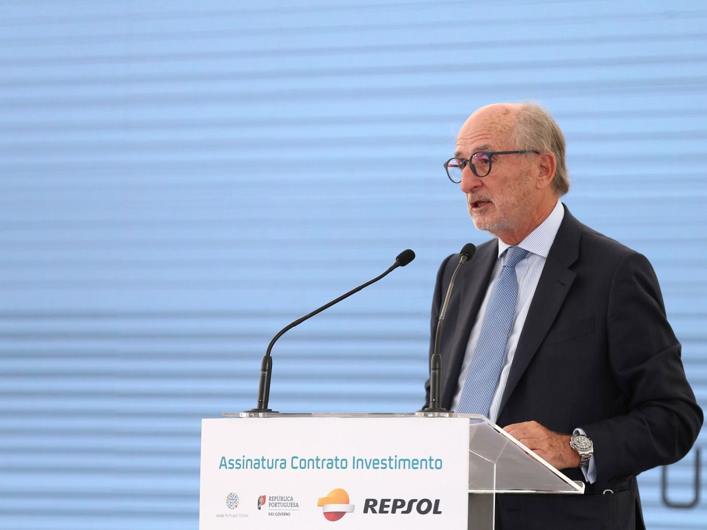 El presidente de Repsol, Antonio Brufau. (EFE/Manuel de Almeida)