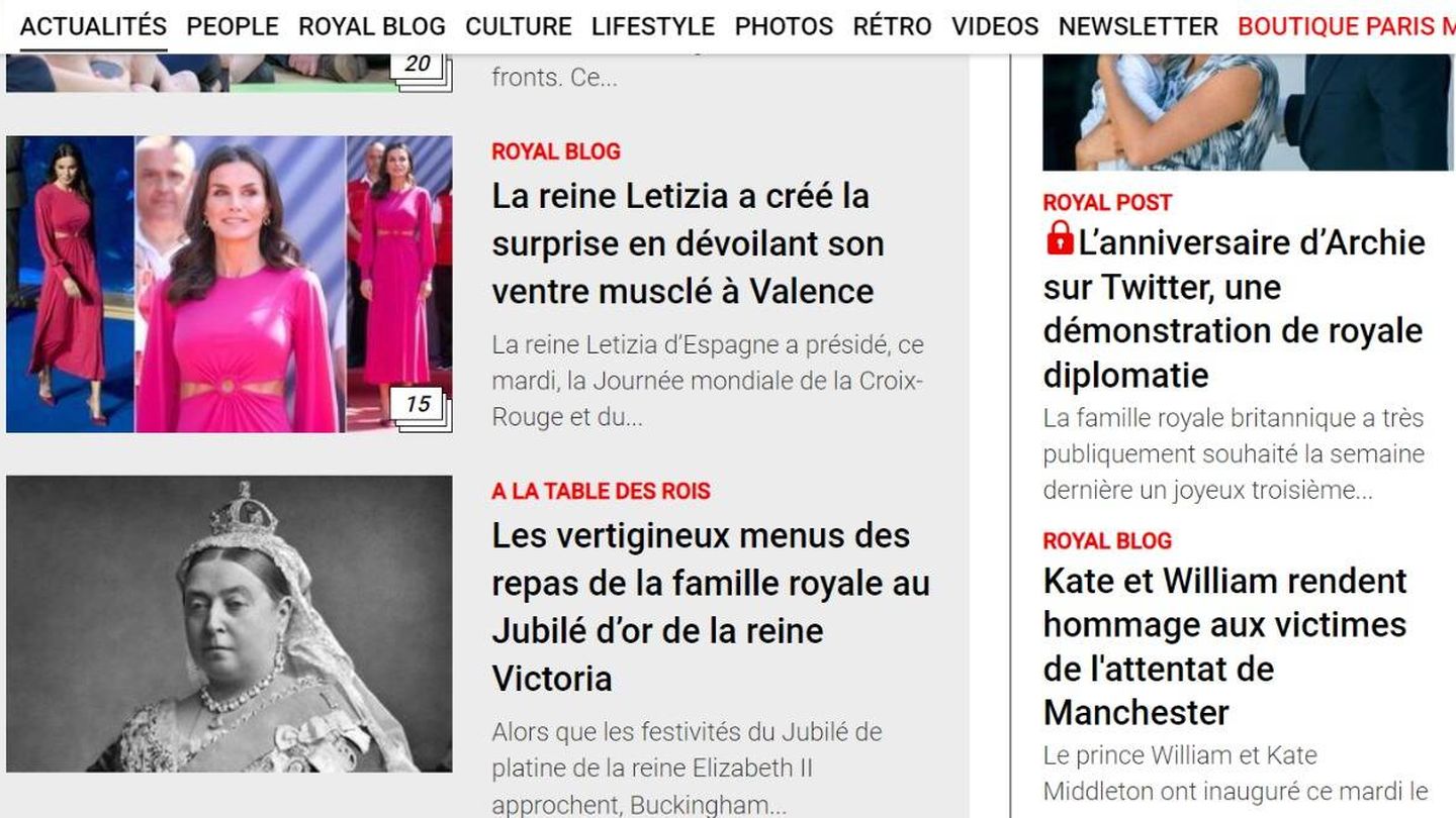 Letizia, en 'Paris Match'.