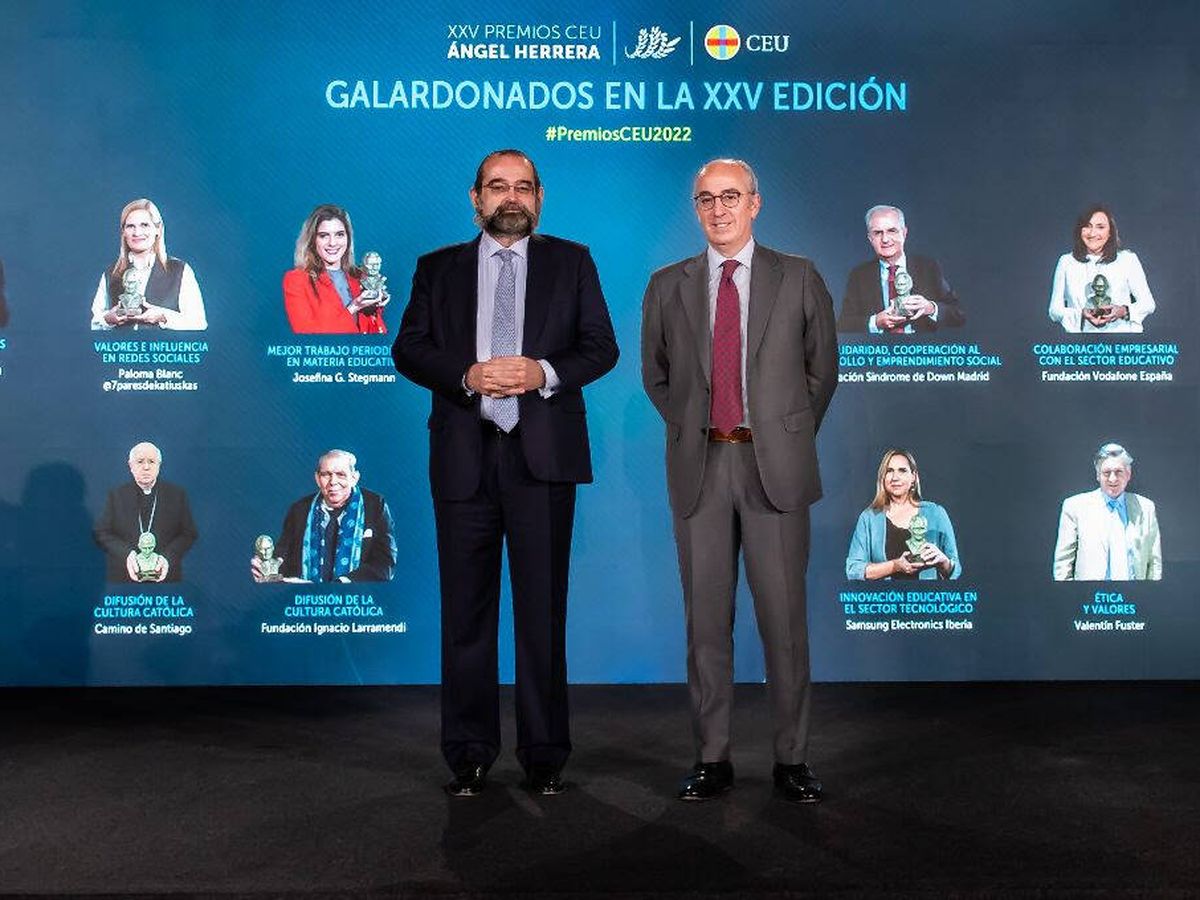 Foto: Alfonso Bullón de Mendoza y Javier Tello. Fuente: Universidad CEU San Pablo de Madrid