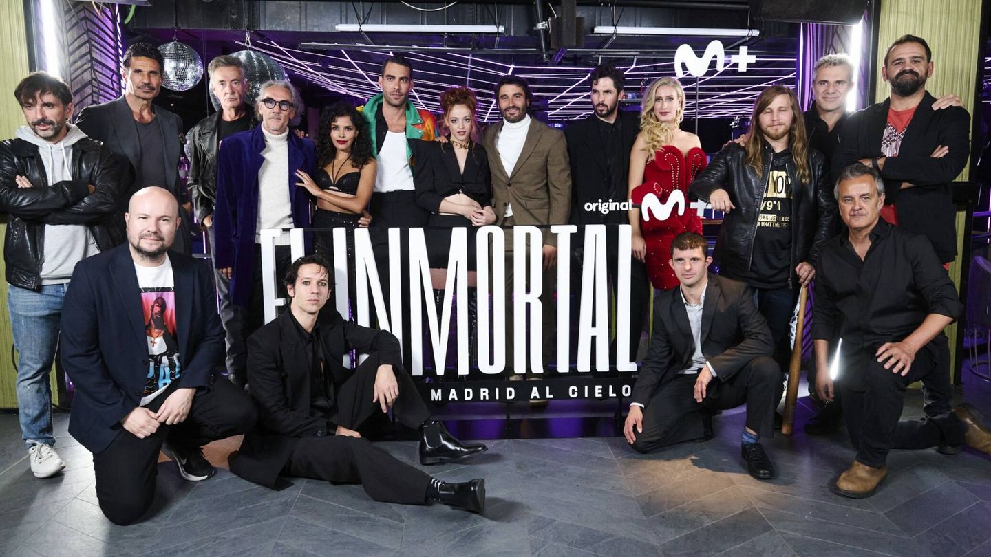 Parte del equipo de 'El inmortal'. (Movistar Plus )