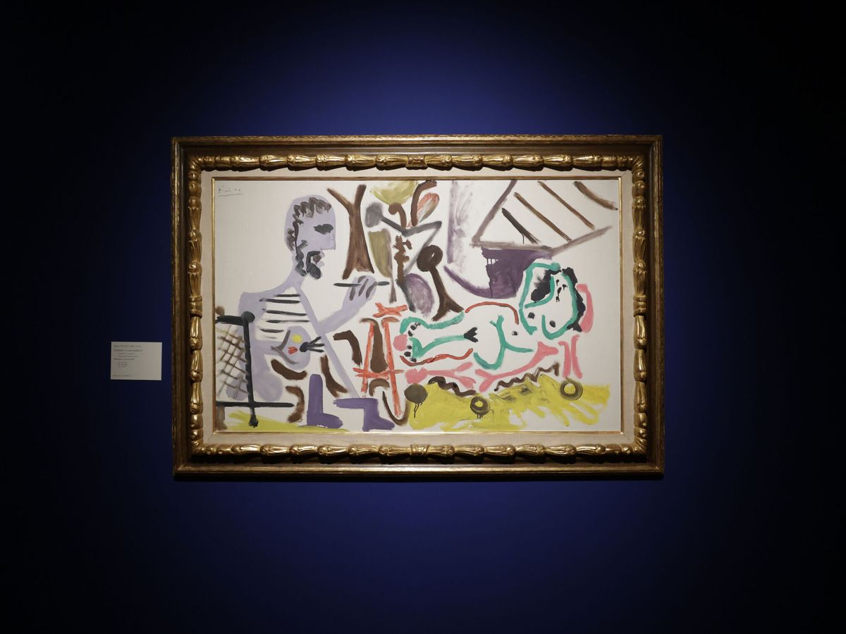 Foto: Exposición 'Picasso blanco en el recuerdo azul' en el museo de Bellas Artes de A Coruña. (EFE/Cabalar)