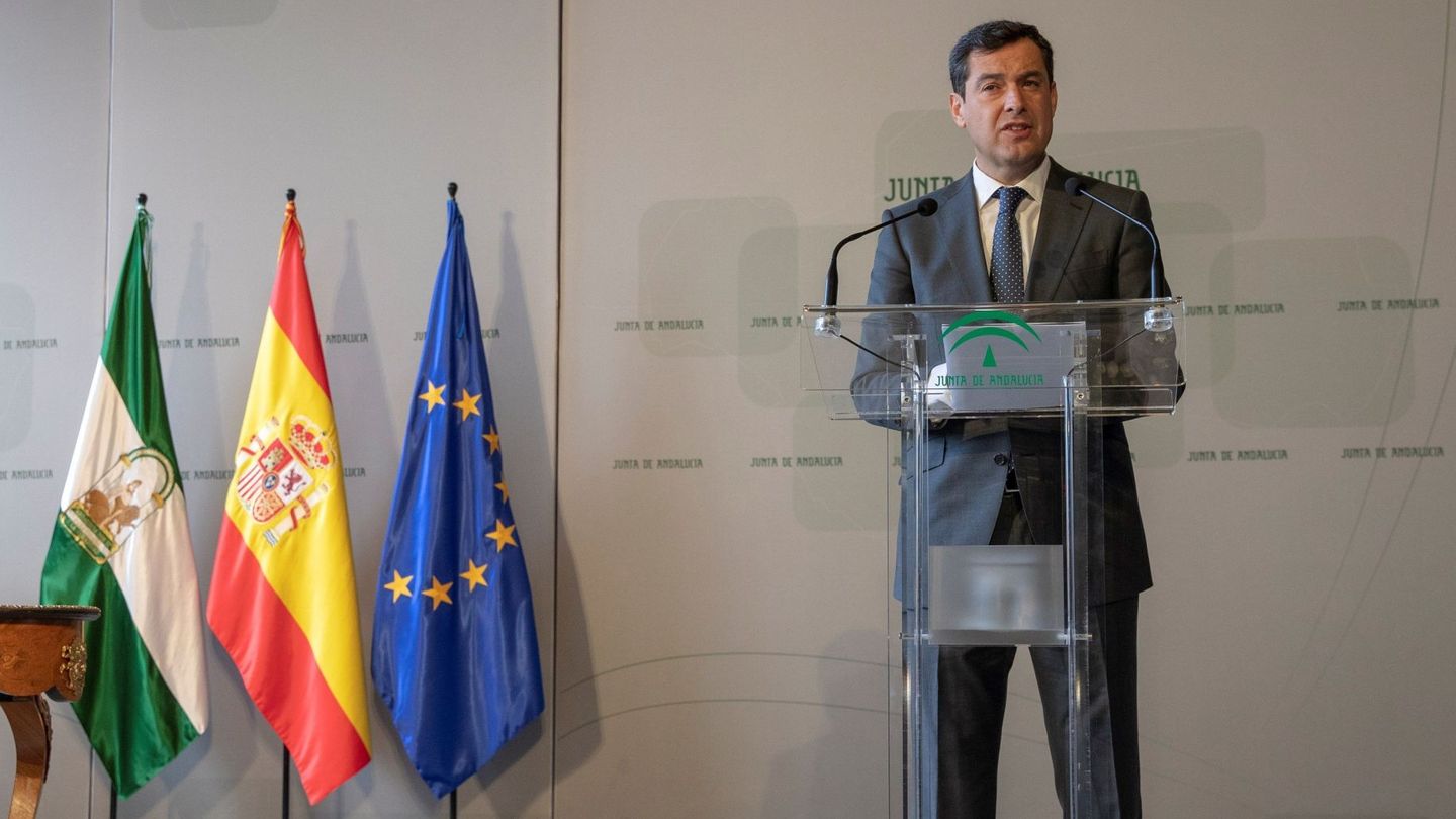 El presidente de la Junta de Andalucía, Juanma Moreno. (EFE)