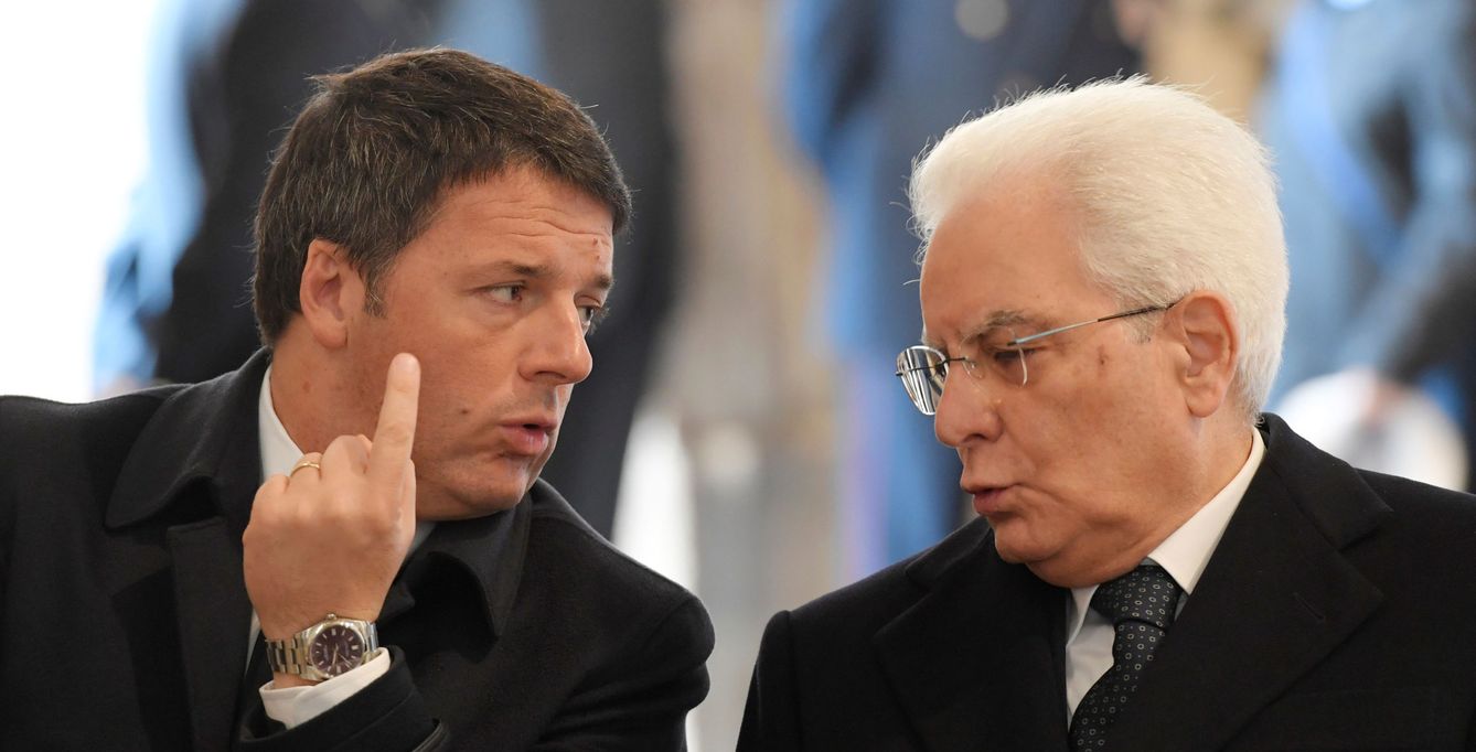 Matteo Renzi y Sergio Mattarella. (Reuters)