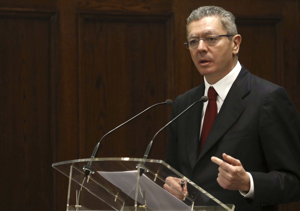 Foto: El  ministro de Justicia, Alberto Ruiz Gallardón (Efe)