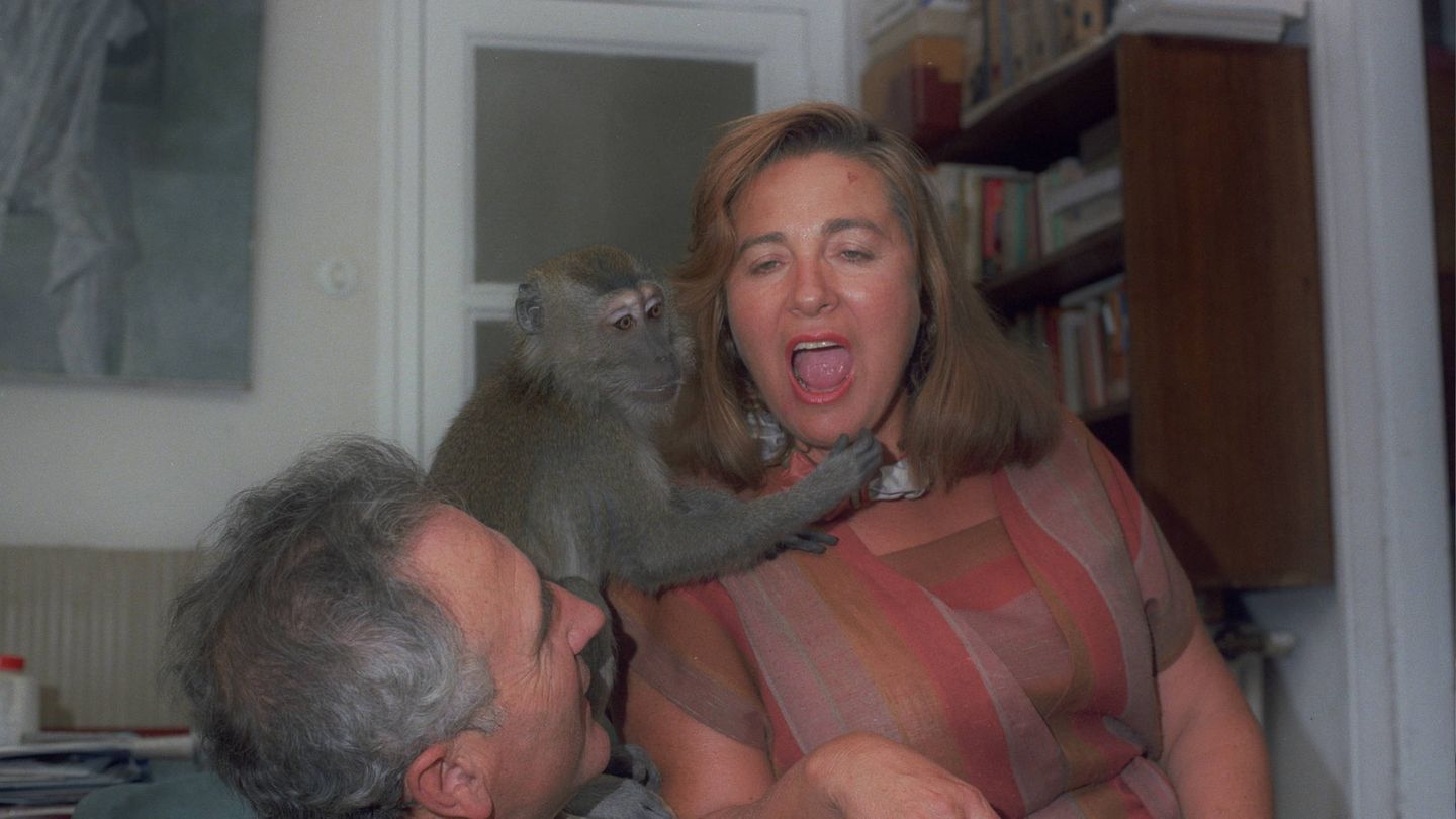 Julieta Salmerón y su mono en 'Muchos hijos, un mono y un castillo'. (Caramel)