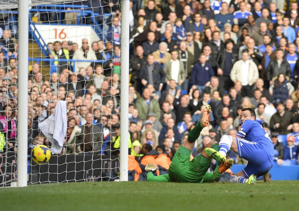 Foto: Imagen en la que Howard no puede evitar el gol del Chelsea 