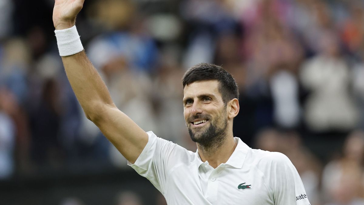 La cara de Djokovic al saber que Alcaraz sería su rival en la final de Wimbledon