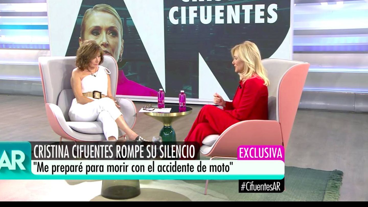 Uno de los momentos de la entrevista de Ana Rosa. (Telecinco)
