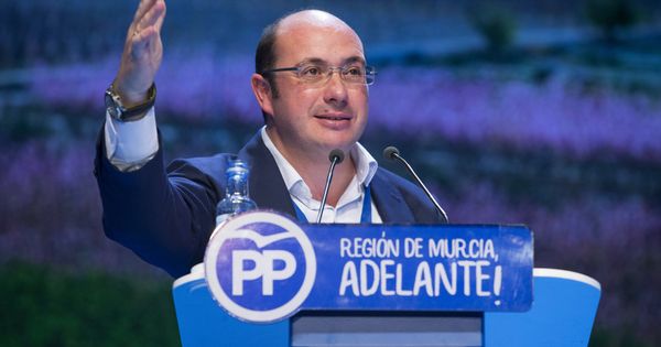 Foto: El nuevo presidente del Partido Popular en la Región de Murcia, Pedro Antonio Sánchez, durante su intervención en el 16º Congreso del partido. (EFE)