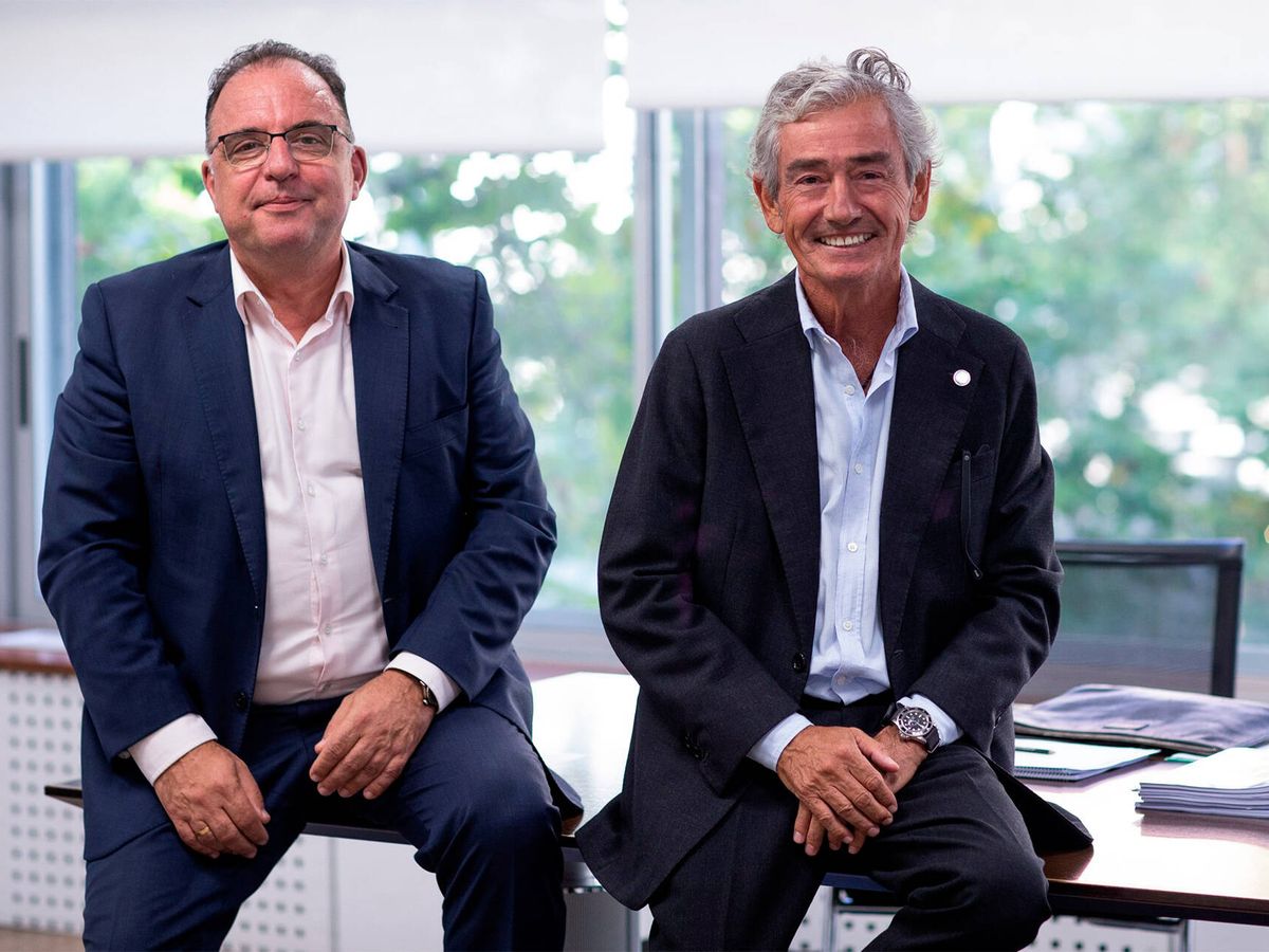 Foto: El CEO de Konecta, Jesús Vidal (izquierda), y el presidente y fundador, José María Pacheco. (Konecta)