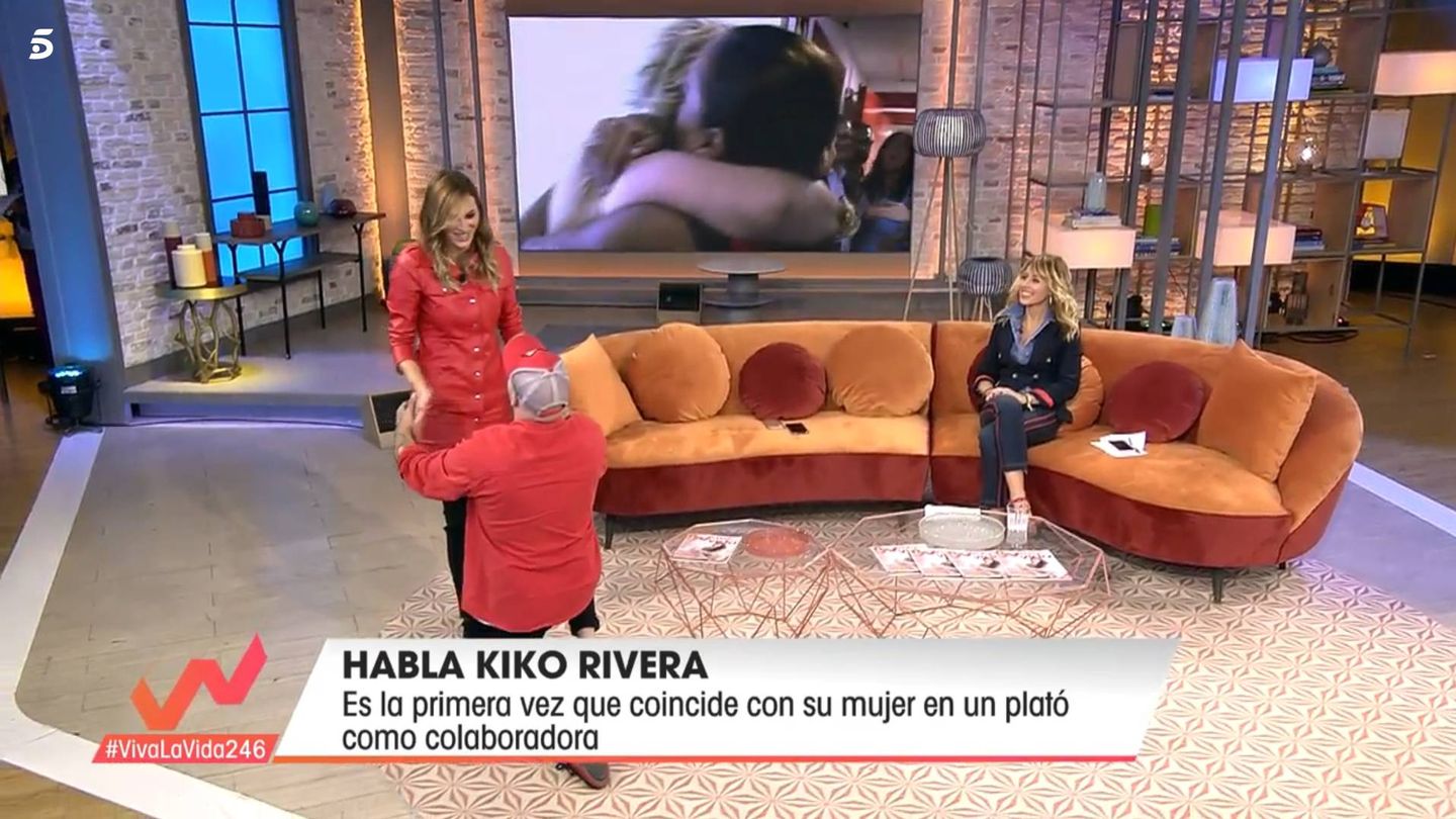 Irene Rosales y Kiko Rivera, en 'Viva la vida'. (Telecinco)