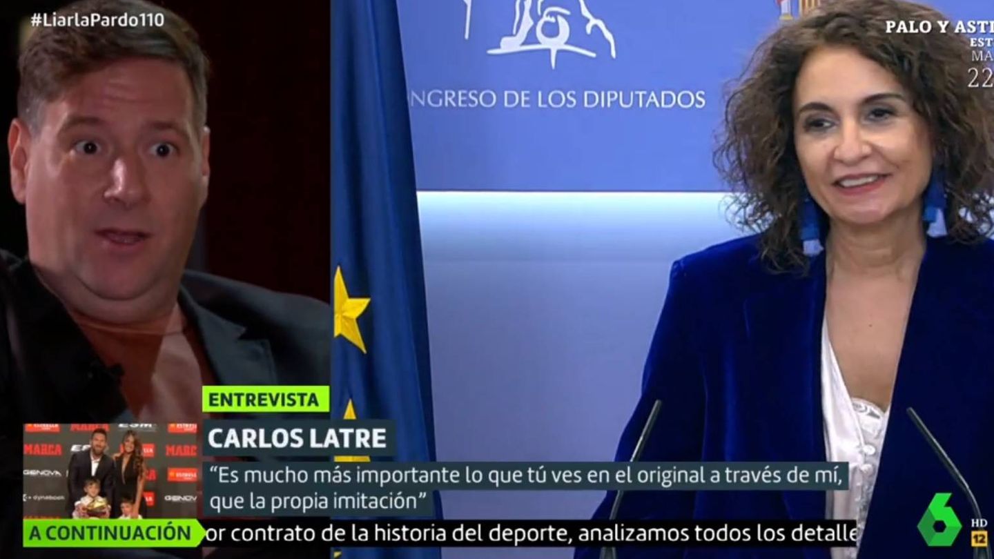 Carlos Latre hablando de la polémica de Montero. ('Liarla Pardo').