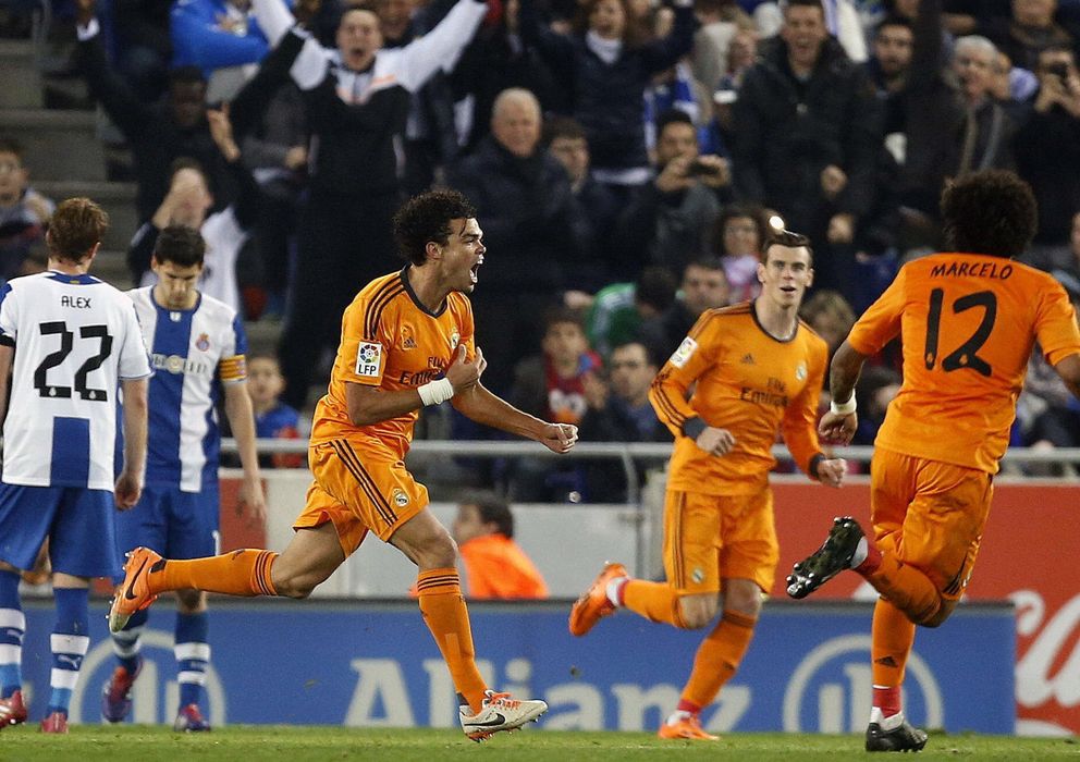 Foto: Pepe celebra el gol que le dio el triunfo al Real Madrid (EFE)
