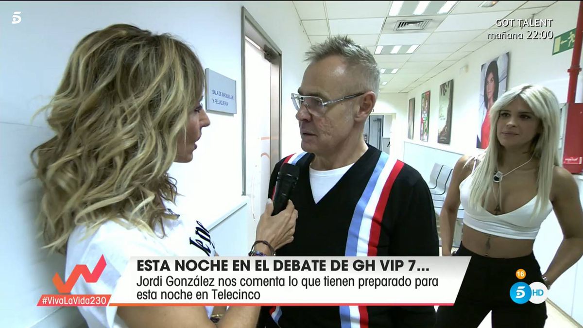Jordi González desfoga en directo con Emma García su disgusto con Telecinco