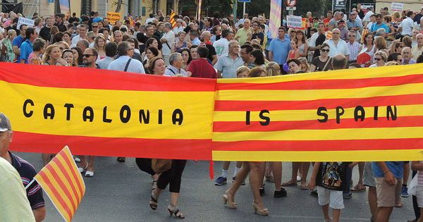 Foto:  Manifestación a favor de la unidad de España.