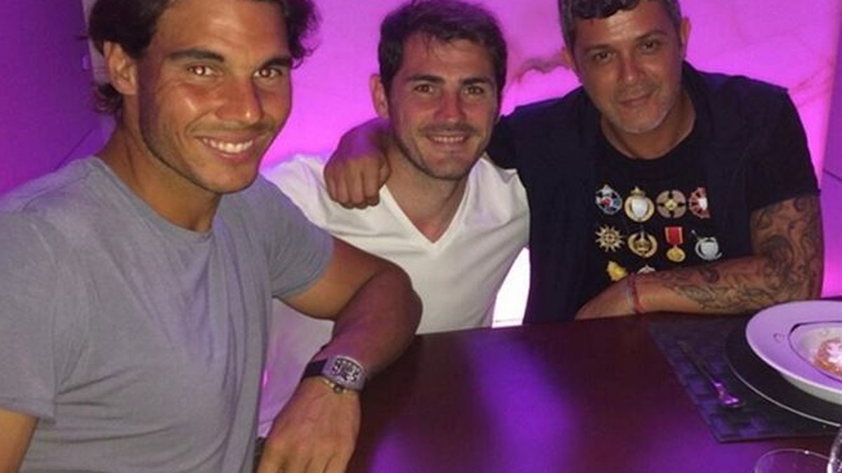La cena de amigos de Casillas, Nadal y Alejandro Sanz