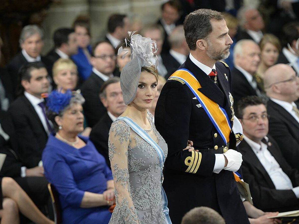 Foto: Letizia y Felipe, en la coronación de Guillermo de Holanda en 2013. (Getty)