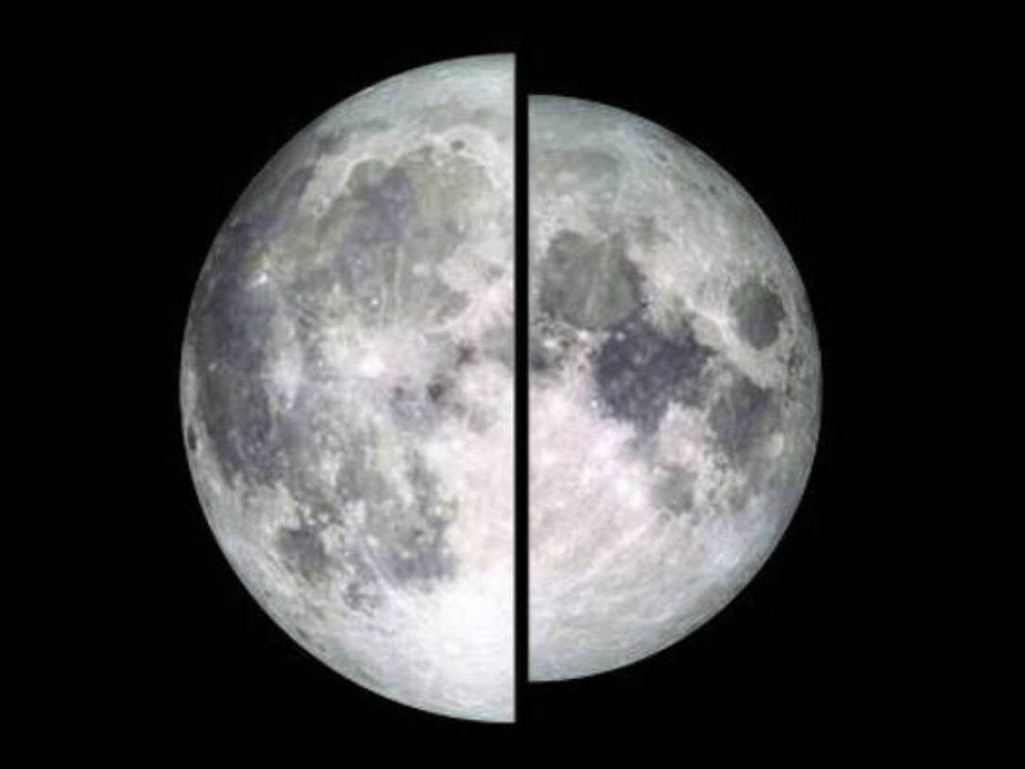 Diferencia de tamaño entre una luna llena en el perigeo y en el apogeo (NASA/JPL)