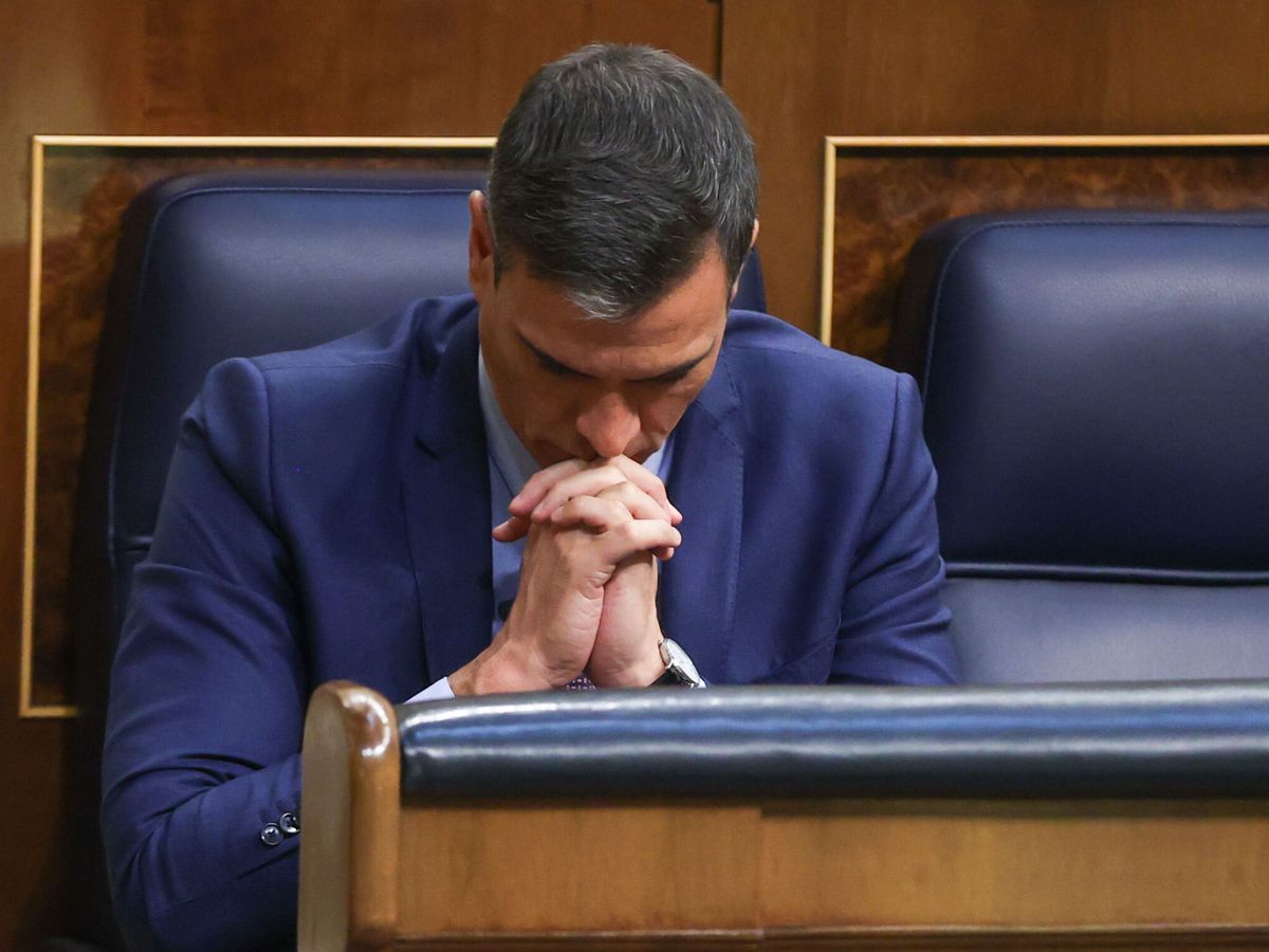 Foto: El presidente del Gobierno, Pedro Sánchez, durante el debate sobre el estado de la nación. (EFE/Huesca)