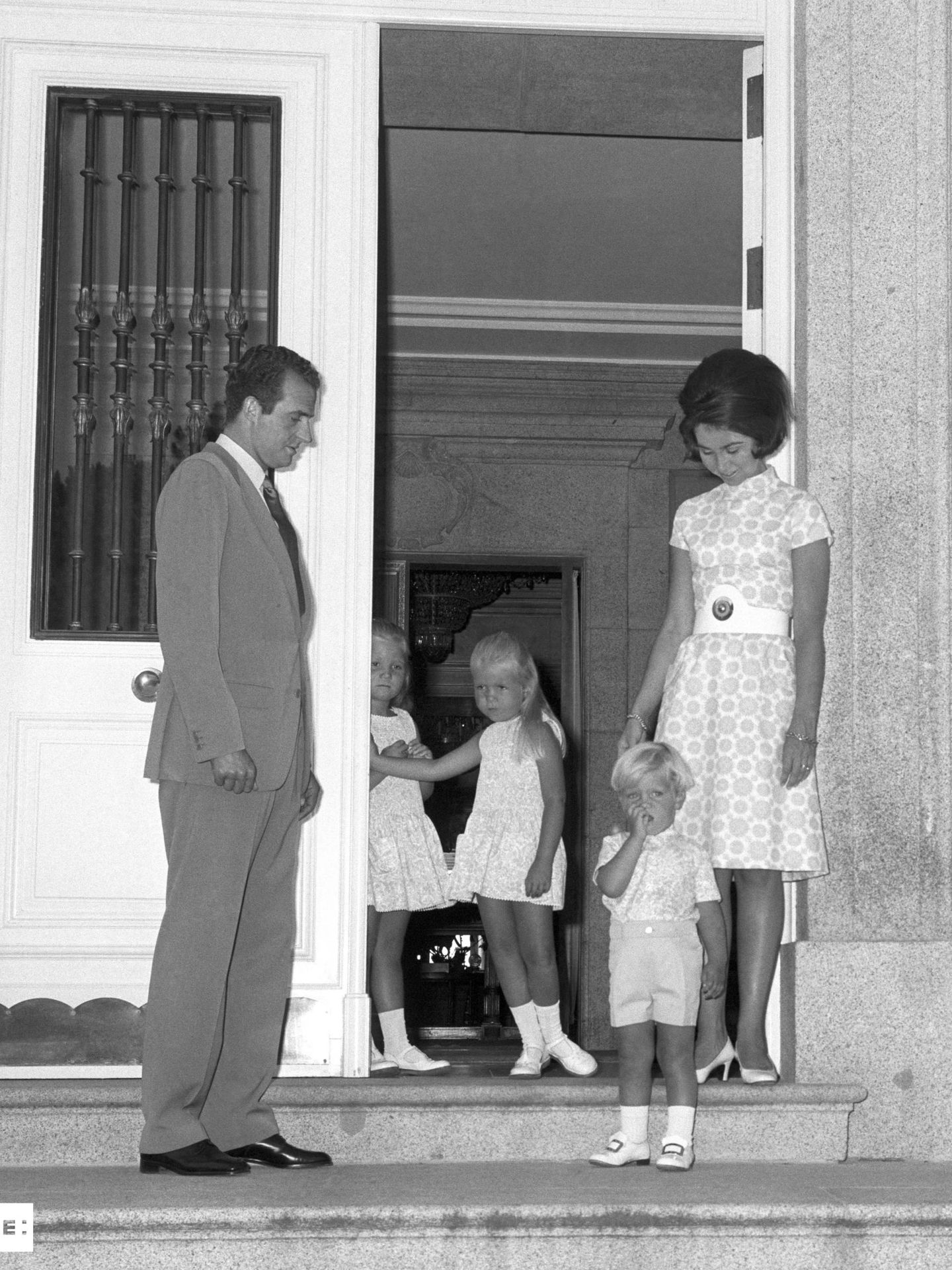 Familia Real en el Palacio de la Zarzuela en 1970. (EFE)