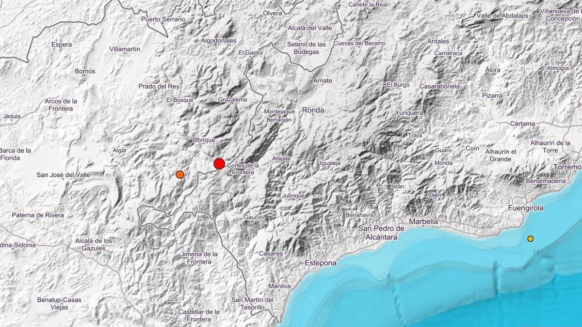Un terremoto de magnitud 4 se deja sentir en las provincias de Cádiz, Málaga y Sevilla