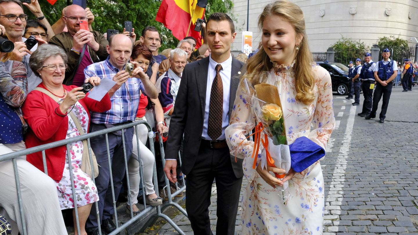 La princesa Elisabeth, en el Día Nacional de Bélgica. (EFE)