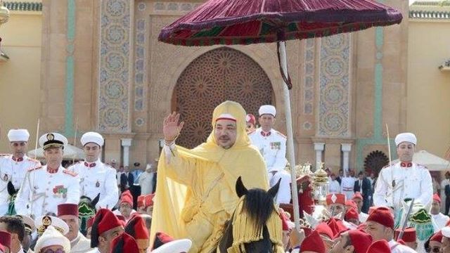 Fiesta del Trono de 2019, cuando el rey Mohamed VI aún iba a caballo. (Agencia MAP)