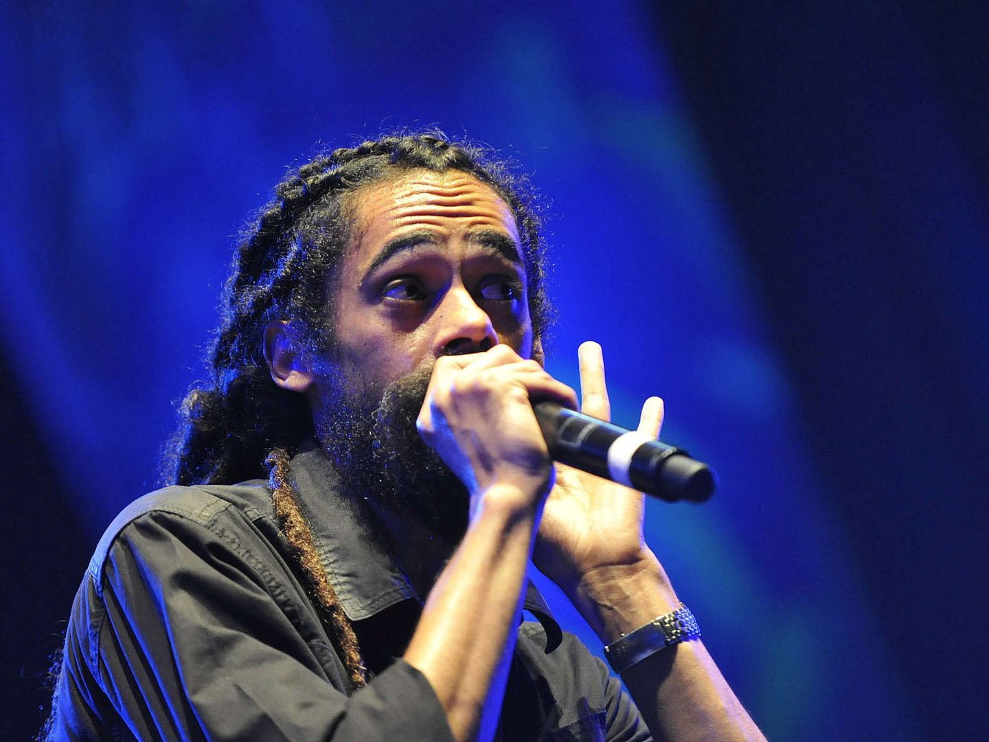 Damian Marley en el festival (Efe)