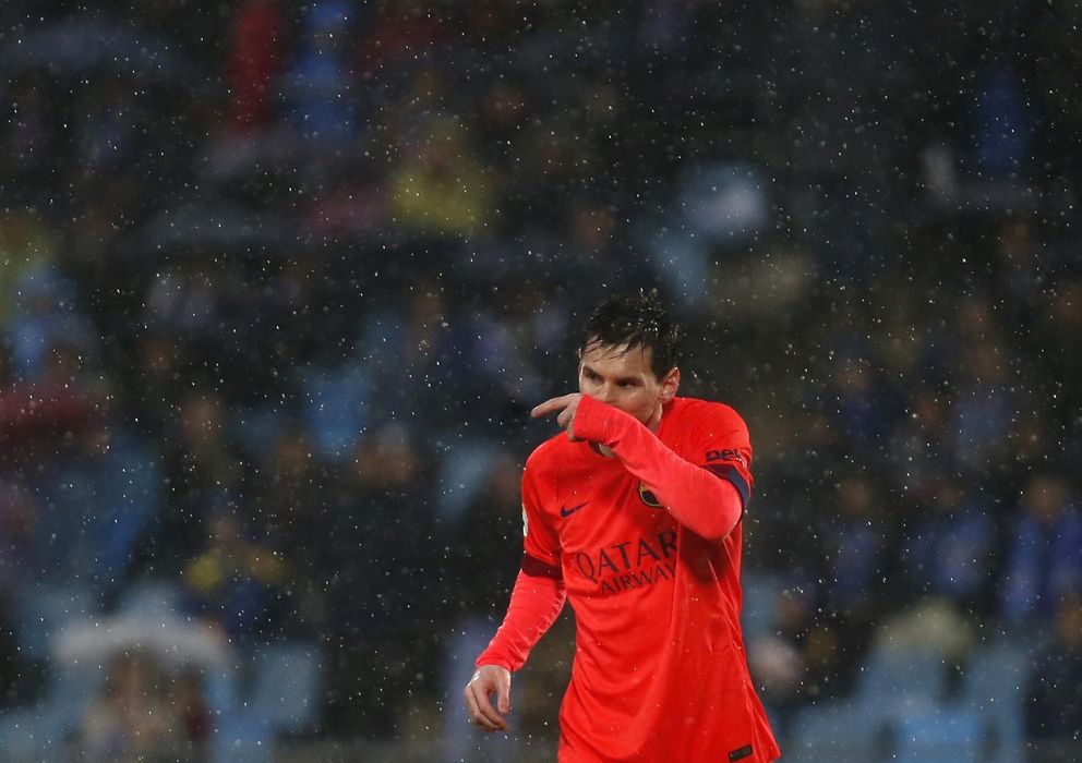 Foto: Leo Messi durante un partido de esta Liga.