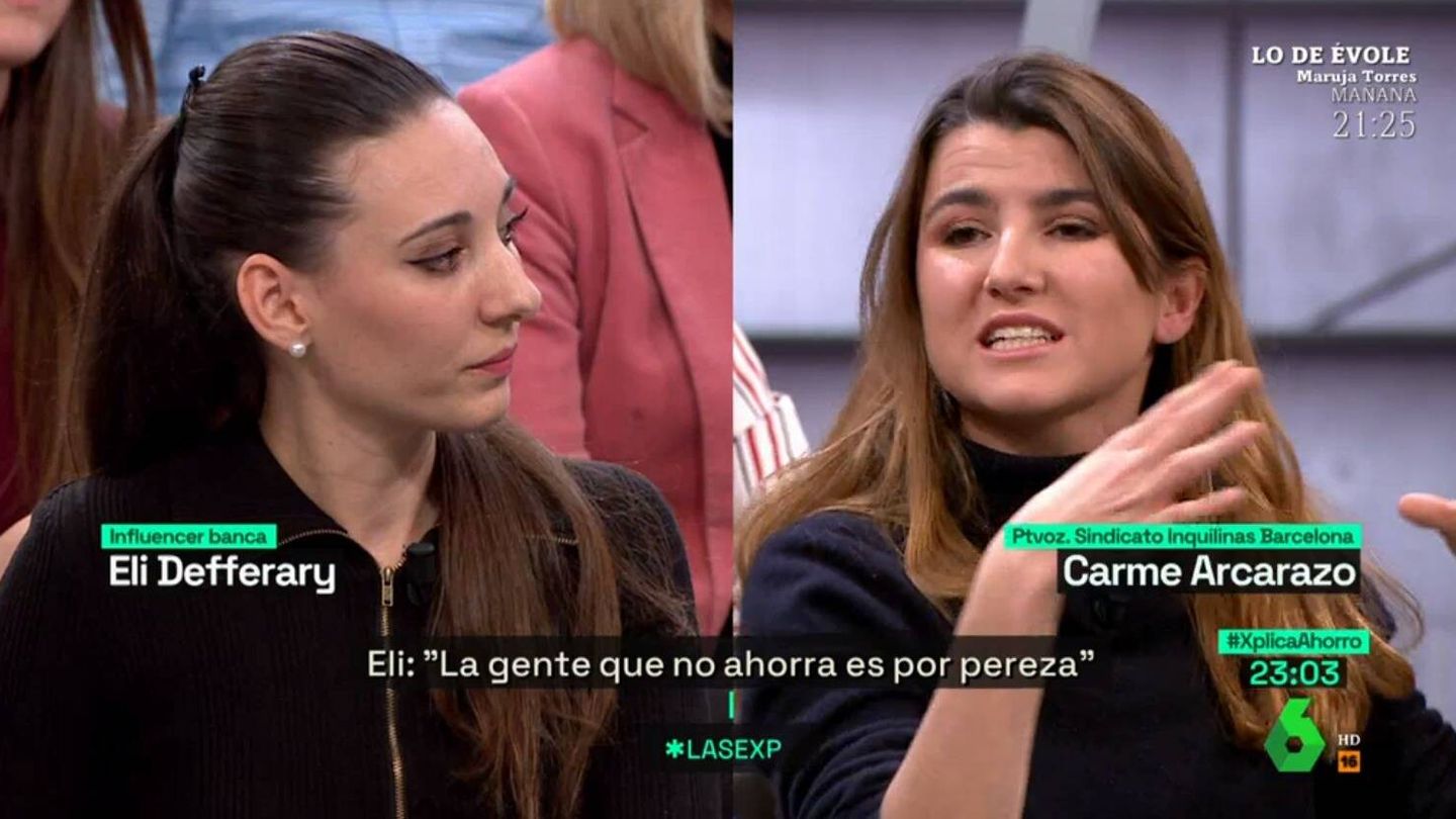 Eli Defferary y Carme Arcarazo en 'La Sexta Xplica'. (Atresmedia)