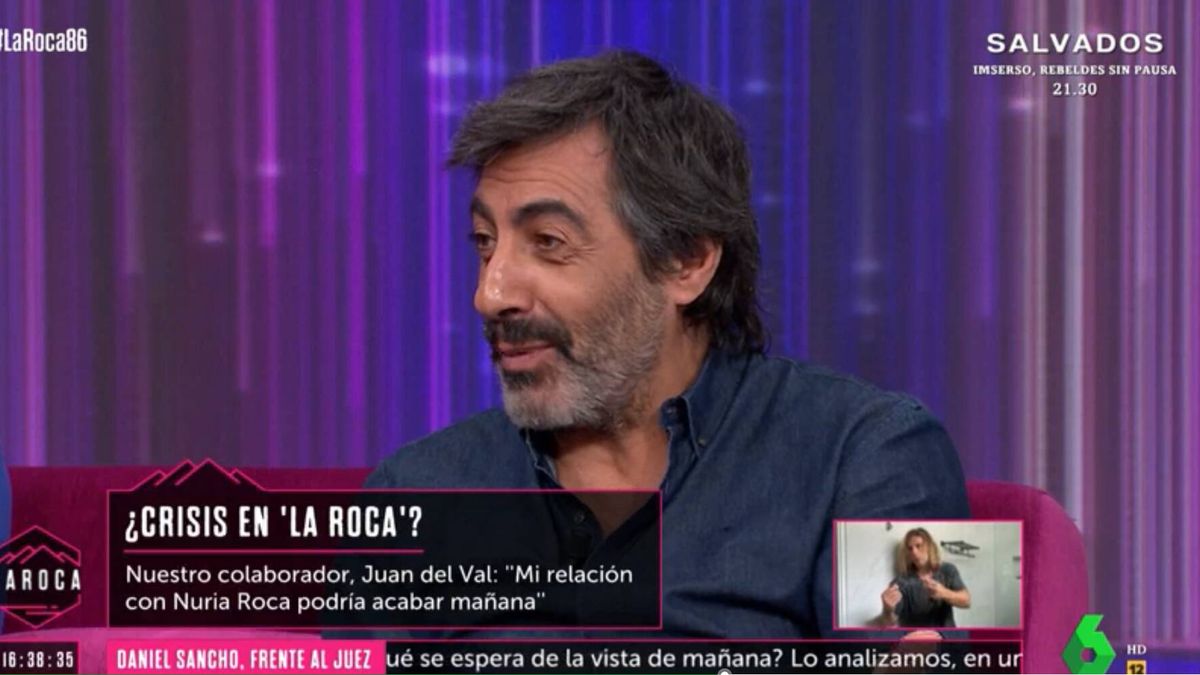 "Mañana se puede acabar, no es ningún drama": Juan del Val se pronuncia en La Sexta sobre su relación con Nuria Roca