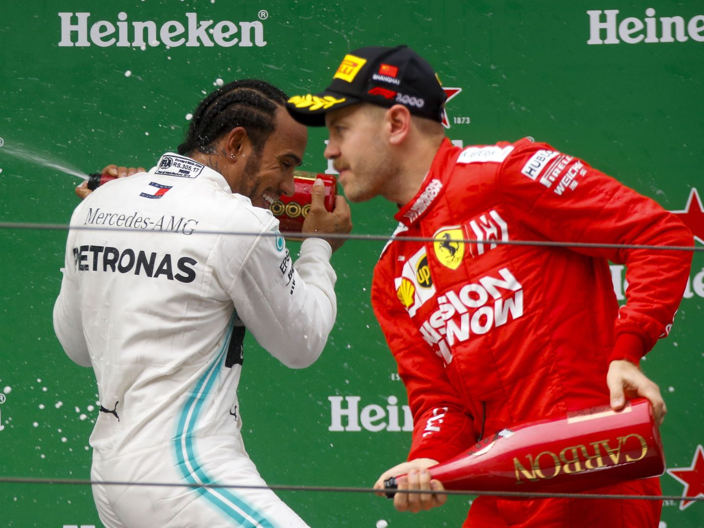 Vettel sufrió por primera vez al podio esta temporada. (Reuters)