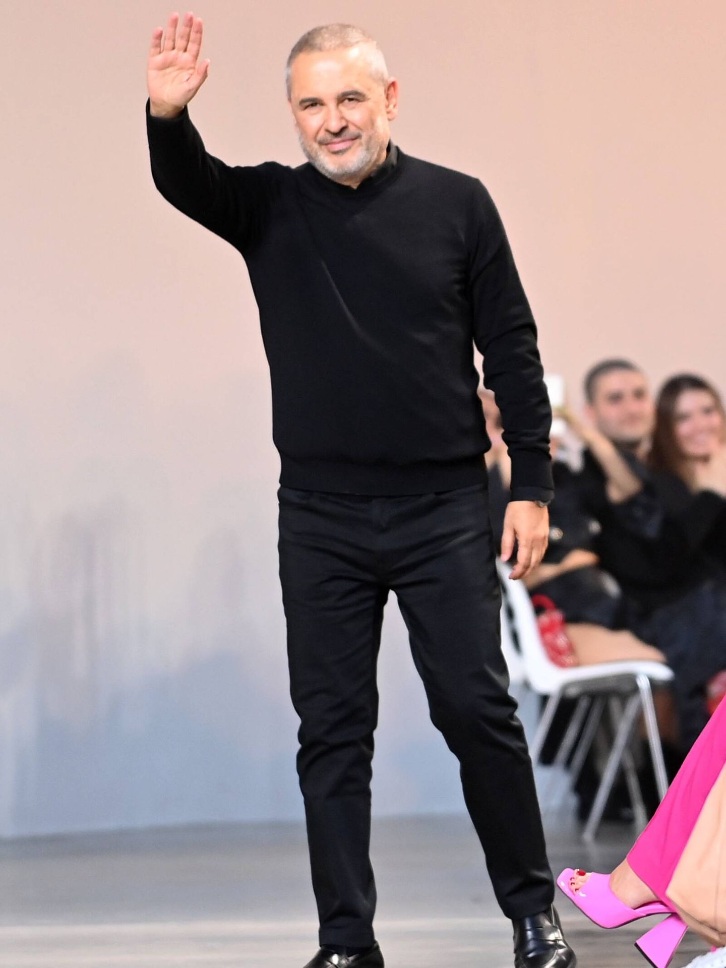 Elie Saab, en la Semana de la Moda de París de 2022. (Getty)