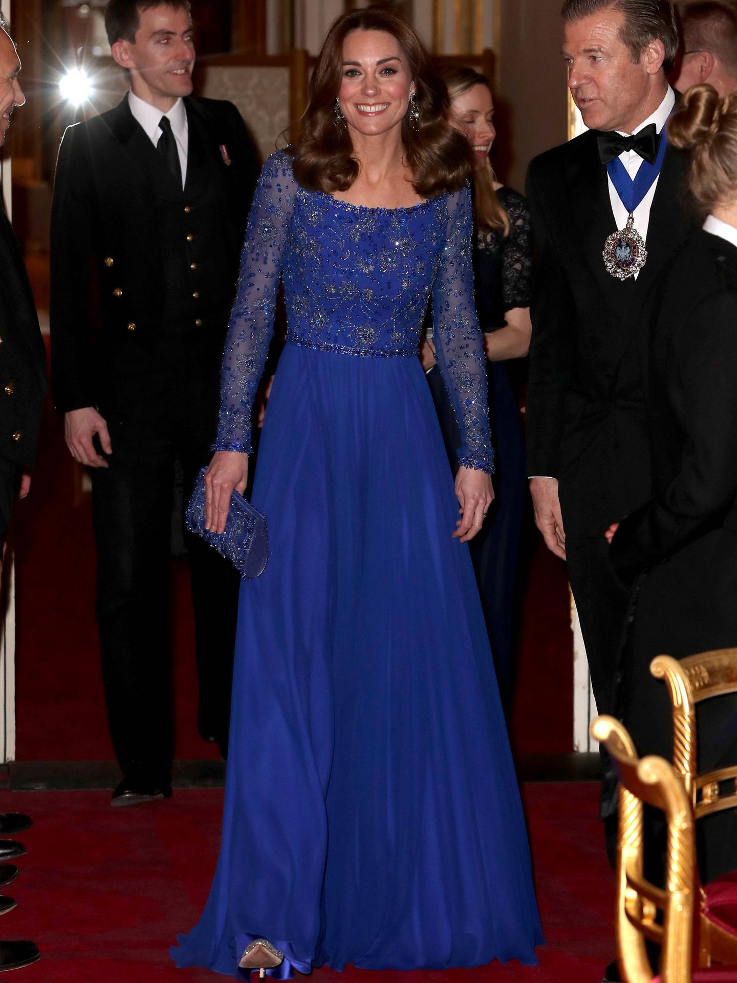 La duquesa de Cambridge, este martes en Buckingham. (Getty)
